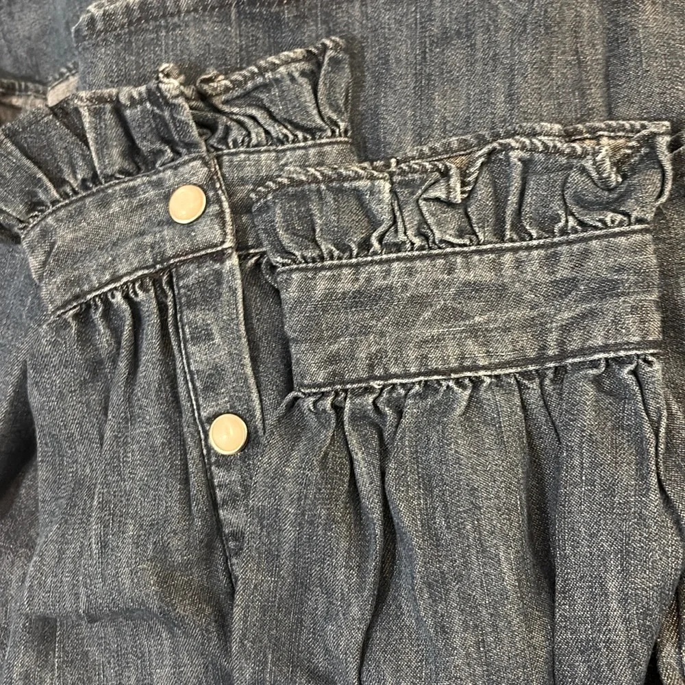 ❌SOLD OUT❌ NWT [Ariat] Ingalls Top Button-Up Ruffled Blouse Denim Women’s M XL - Picture 11 of 13